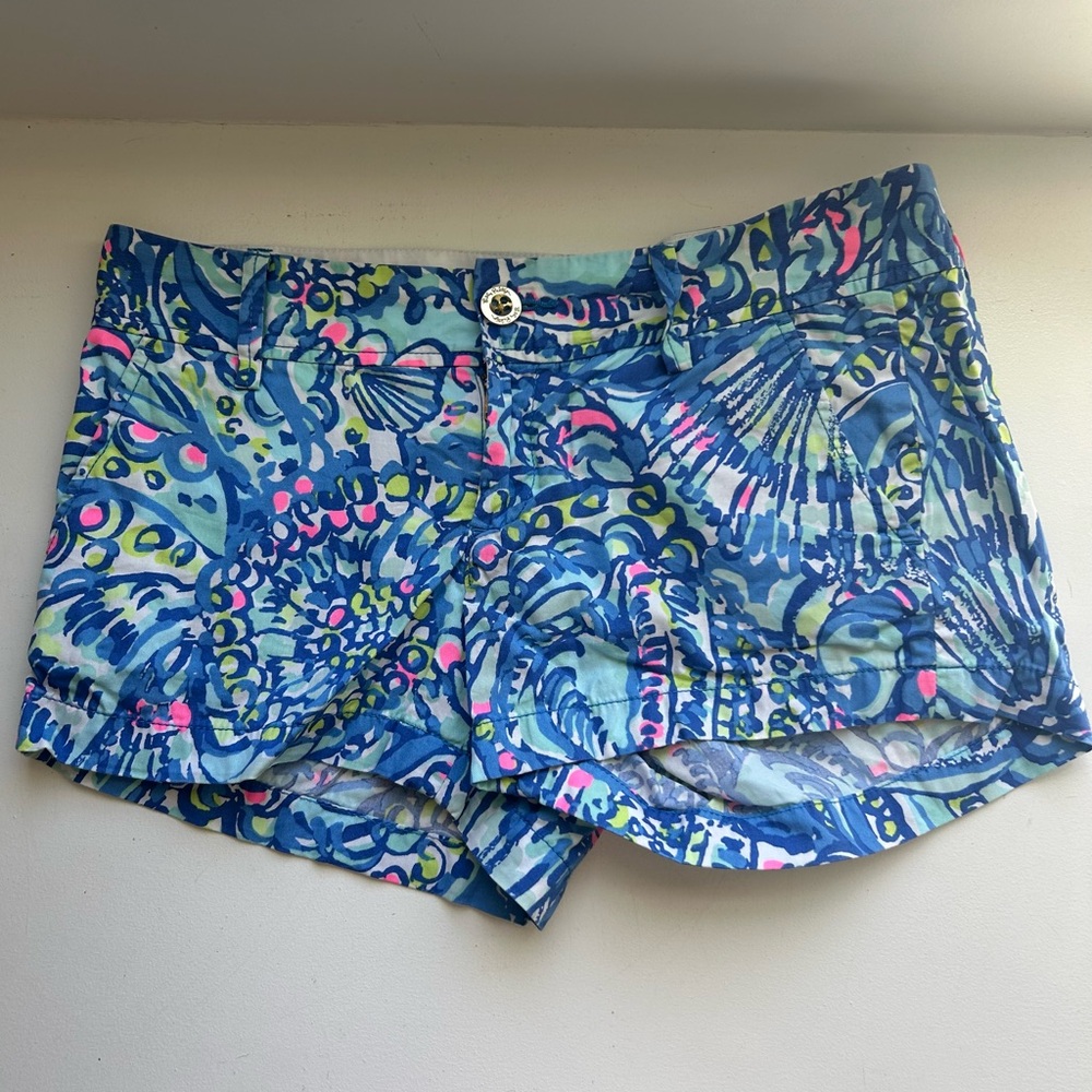 Lilly Pulitzer The Walsh Blue Patterned Women's Shorts